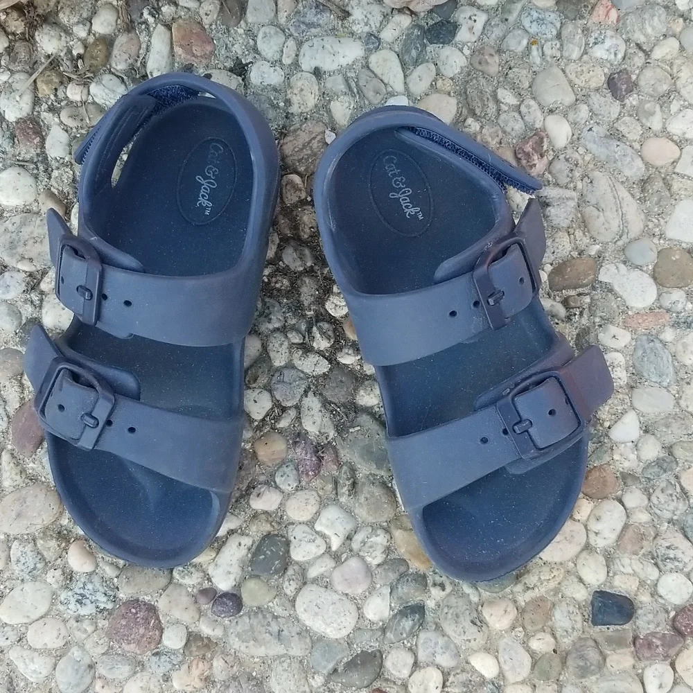 Cat & Jack Kids Navy Blue Slide Sandals